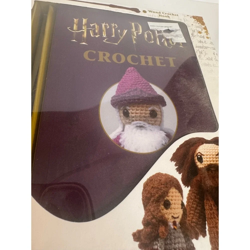 Harry Potter Crochet Craft Kit Open Box Complete With Wand Needle Amigurumi Set‎